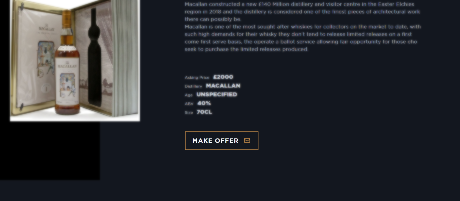 Whisky Locker Start with your offer