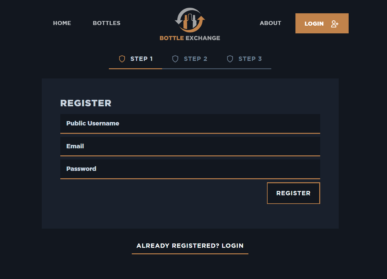 Whisky Locker It's easy to register